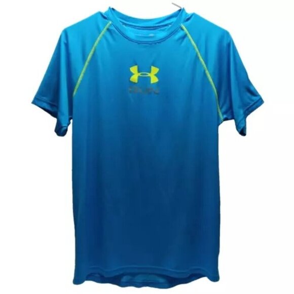 Under Armour Run Heat Gear Loose Fit Adult Small Raglan Sleeve Short Sleeve Te - Picture 1 of 11